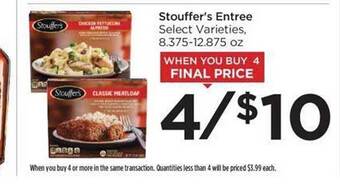 Food 4 Less Stouffer's entree offer