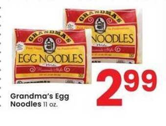 Albertsons Grandma's egg noodles offer