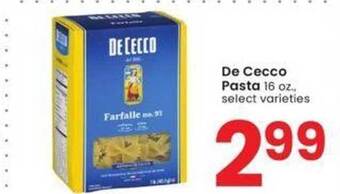 Albertsons De cecco pasta offer