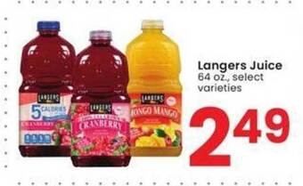Albertsons Langers juice offer