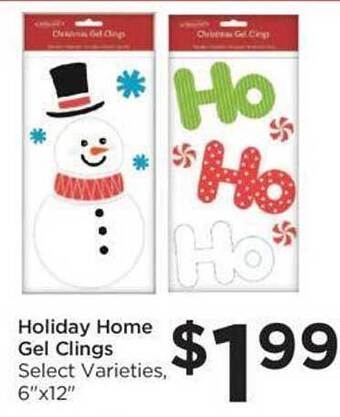 Food 4 Less Holiday home gel clings offer