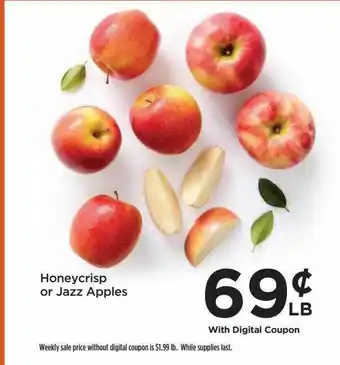 Food 4 Less Honeycrisp or jazz apples offer