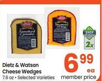 Safeway Dietz & watson cheese wedges offer
