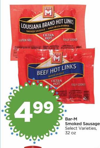 Food 4 Less Bar-m smoked sausage offer