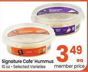 Safeway Signature cafe hummus offer