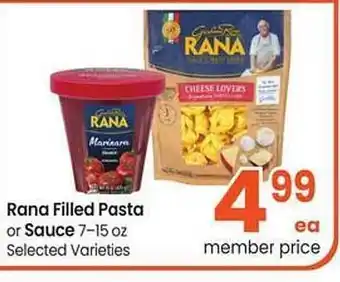Safeway Rana filled pasta or sauce offer