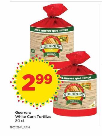Food 4 Less Guerrero white corn tortillas offer