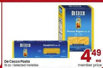 Safeway De cecco pasta offer