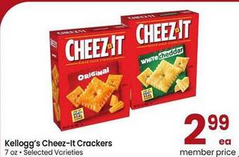 Safeway Kellogg's cheez-it crackers offer