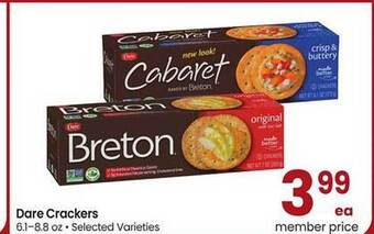 Safeway Dare crackers offer