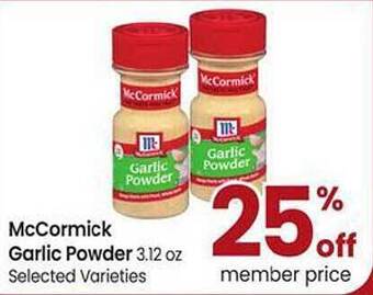 Safeway Mccormick garlic powder offer