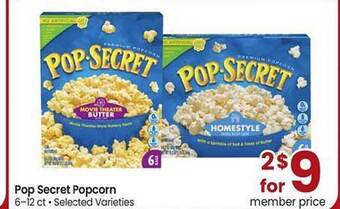 Safeway Pop secret popcorn offer