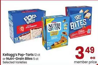 Safeway Kellogg's pop-tarts or nutri-grain bites offer