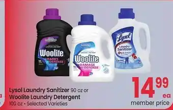 Safeway Lysol laundry sanitizer or woolite laundry detergent offer