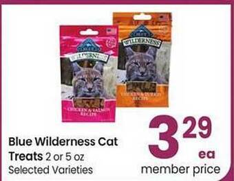 Safeway Blue wilderness cat treats offer
