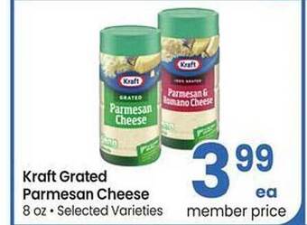 Safeway Kraft grated parmesan cheese offer