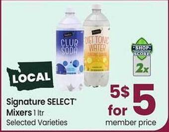 Safeway Signature select mixers offer