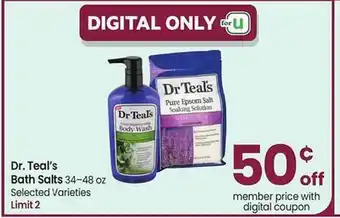 Safeway Dr. teal's bath salts offer