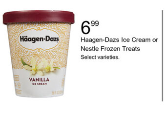 Walgreens Haagen-Dazs Ice Cream or Nestle Frozen Treats offer