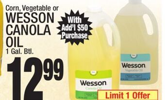 C Town Wesson canola oil offer