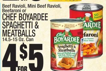 C Town Chef boyardee spaghetti & meatballs offer