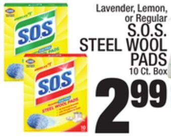 C Town S. o. s. steel wool pads offer