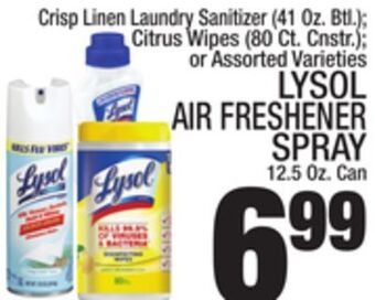 C Town Lysol air freshener spray 12.5 oz. can offer