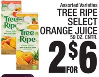 C Town Tree ripe select orange juice offer