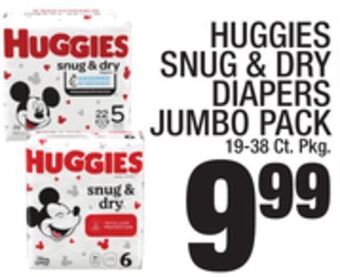 C Town Huggies snug & dry diapers jumbo pack offer