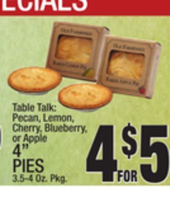 C Town Table talk: 4" pies offer