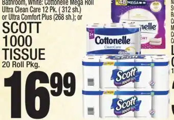 C Town Mega roll scott 1000 tissue 20 roll pkg offer