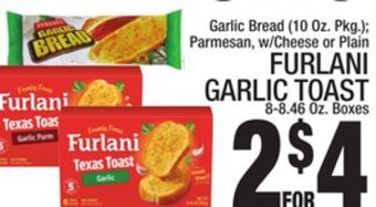 C Town Furlani garlic toast 8-8.46 oz. boxes offer