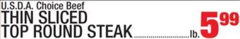 C Town Thin sliced top round steak offer