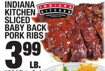 C Town Indiana kitchen sliced baby back pork ribs offer