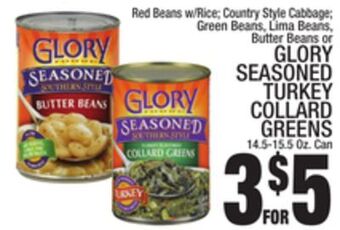 C Town Glory seasoned turkey collard greens offer