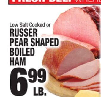 C Town Russer pear shaped boiled ham offer