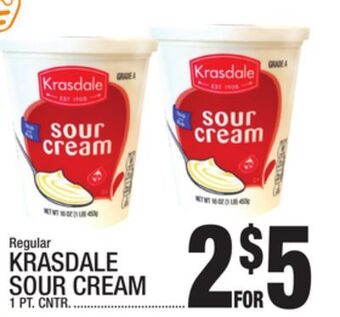 C Town Krasdale sour cream offer
