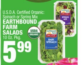C Town Earthbound farm farm salads offer