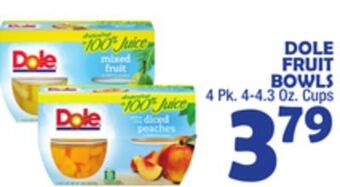 Bravo Supermarkets Dole fruit bowls offer