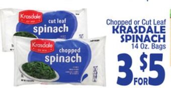 Bravo Supermarkets Krasdale spinach offer