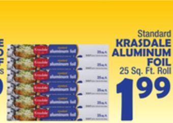 Bravo Supermarkets Krasdale aluminum foil offer