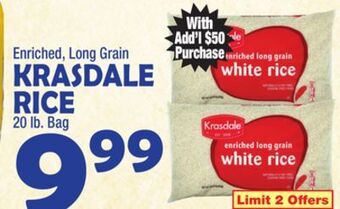 Bravo Supermarkets Krasdale rice offer