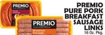 Bravo Supermarkets Premio pure pork breakfast sausage links offer