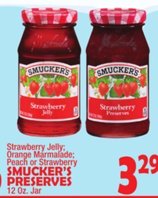 Bravo Supermarkets Smucker's preserves offer
