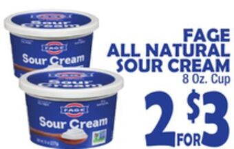 Bravo Supermarkets Fage all natural sour cream offer