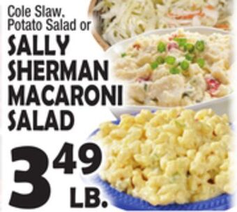 Bravo Supermarkets Sally sherman macaroni salad offer