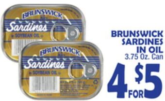 Bravo Supermarkets Brunswick sardines in oil offer