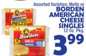 Bravo Supermarkets Borden american cheese singles offer