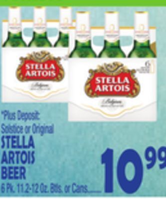 Bravo Supermarkets Stella artois beer offer