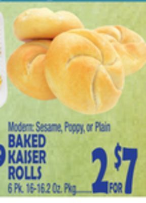 Bravo Supermarkets Baked kaiser rolls offer